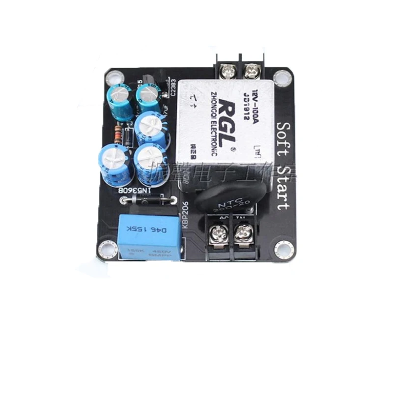 

KYYSLB Class A Amplifier Soft Start Board High Power 100A High Current Relay Audio Power Input NTC 20D-20