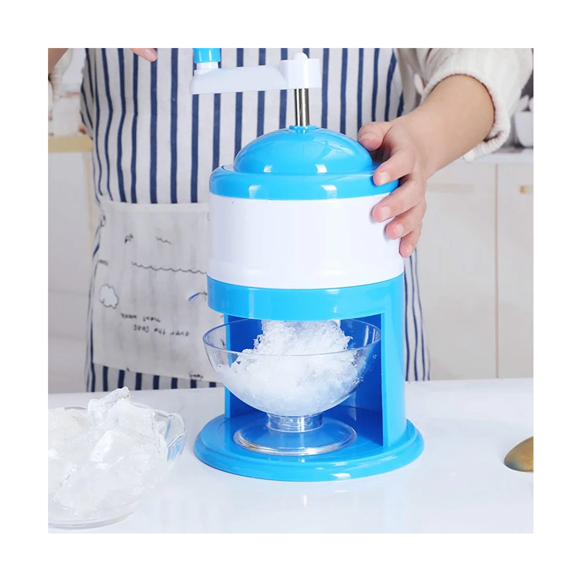 Hand-Shaved Ice Machine, Manual Fruit Smoothie Machine, Mini Household Small Ice Crusher Ice Machine