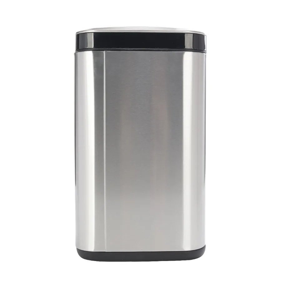 

EcoTech 3.4-gallon stainless steel motion sensor bathroom trash can with hands-free operation odor-resistant design sleek moder