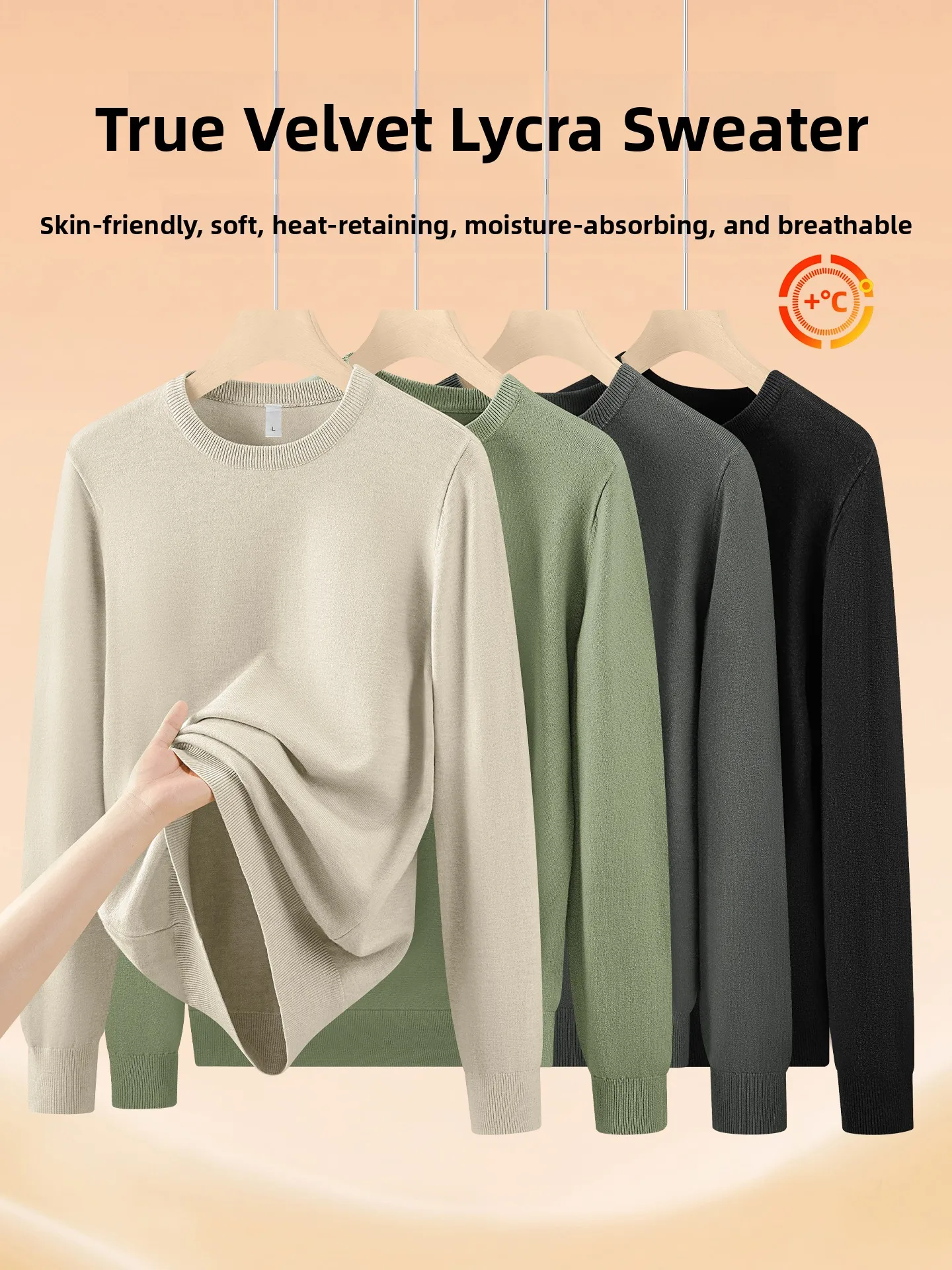 

Теплый мужской вязаный свитер с круглым вырезом, бренд Dervo, хлопок, длинный рукав, осенне-зимний, модный, с принтом...