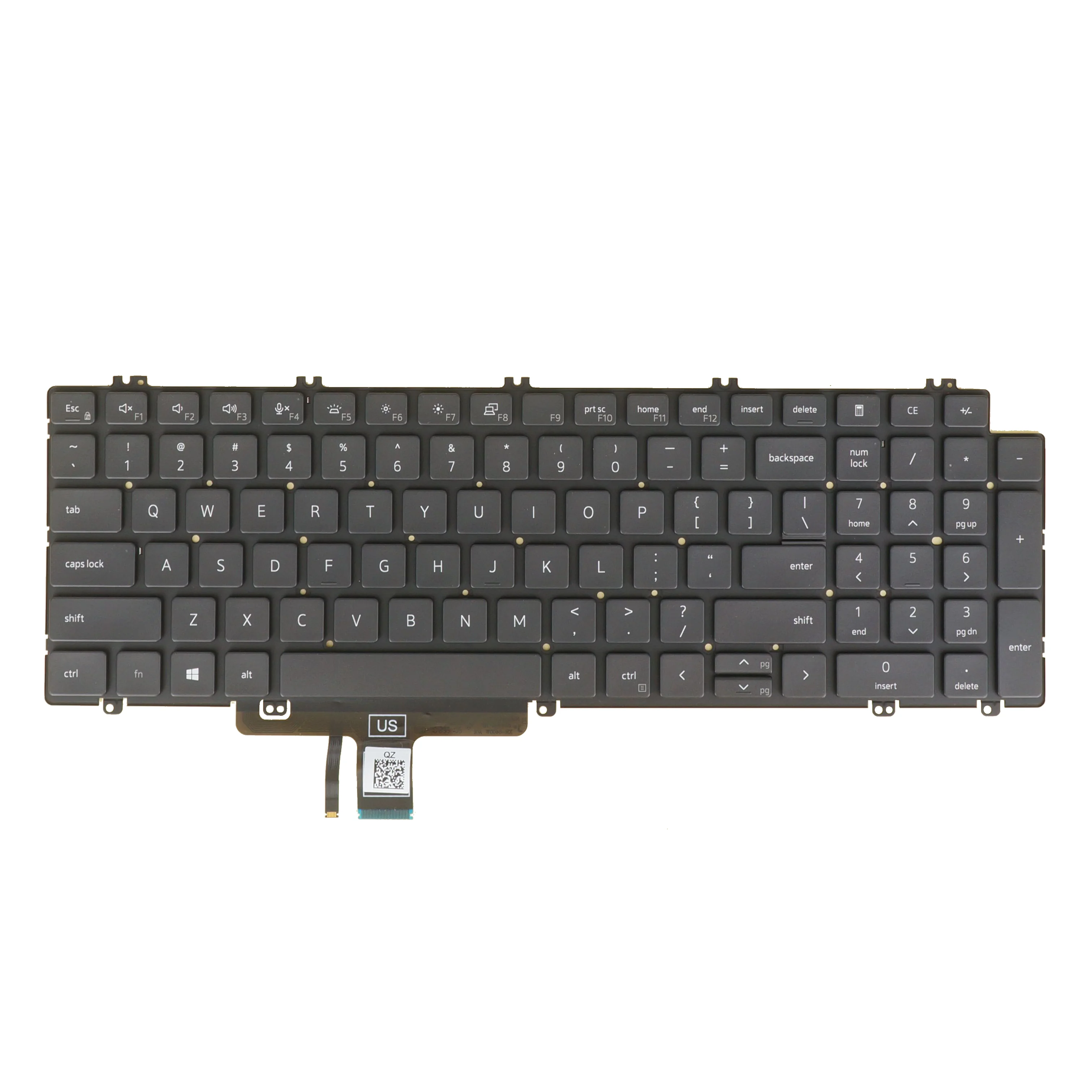 Verlicht Laptop Toetsenbord Voor Dell Latitude 3540 5520 5521 5530 5531 5540 Ons Verenigd Koninkrijk Franse Azerty Zwitserse German Qwertz - afbeelding 2