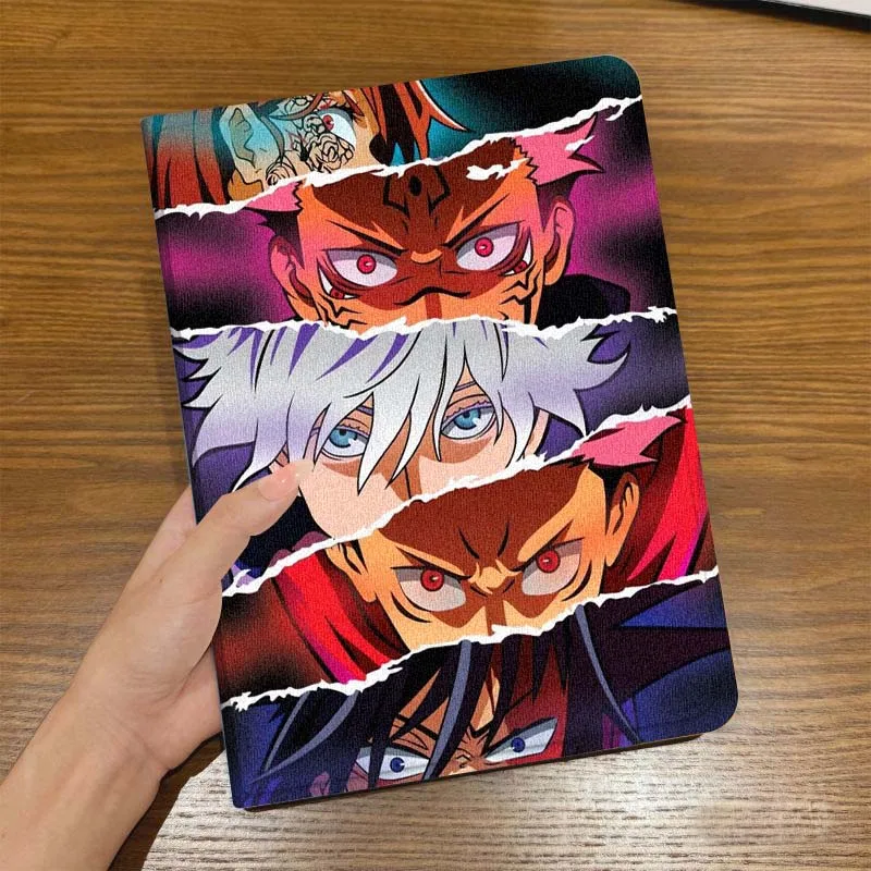 Jujutsu Kaisen كول أنيمي ل ممن لهم الوسادة 2 3 4 Neo Air SE X Pro 10.36 11 11.4 11.61 12.1 13.2 بوصة 2025 حافظة كمبيوتر لوحي قابلة للطي