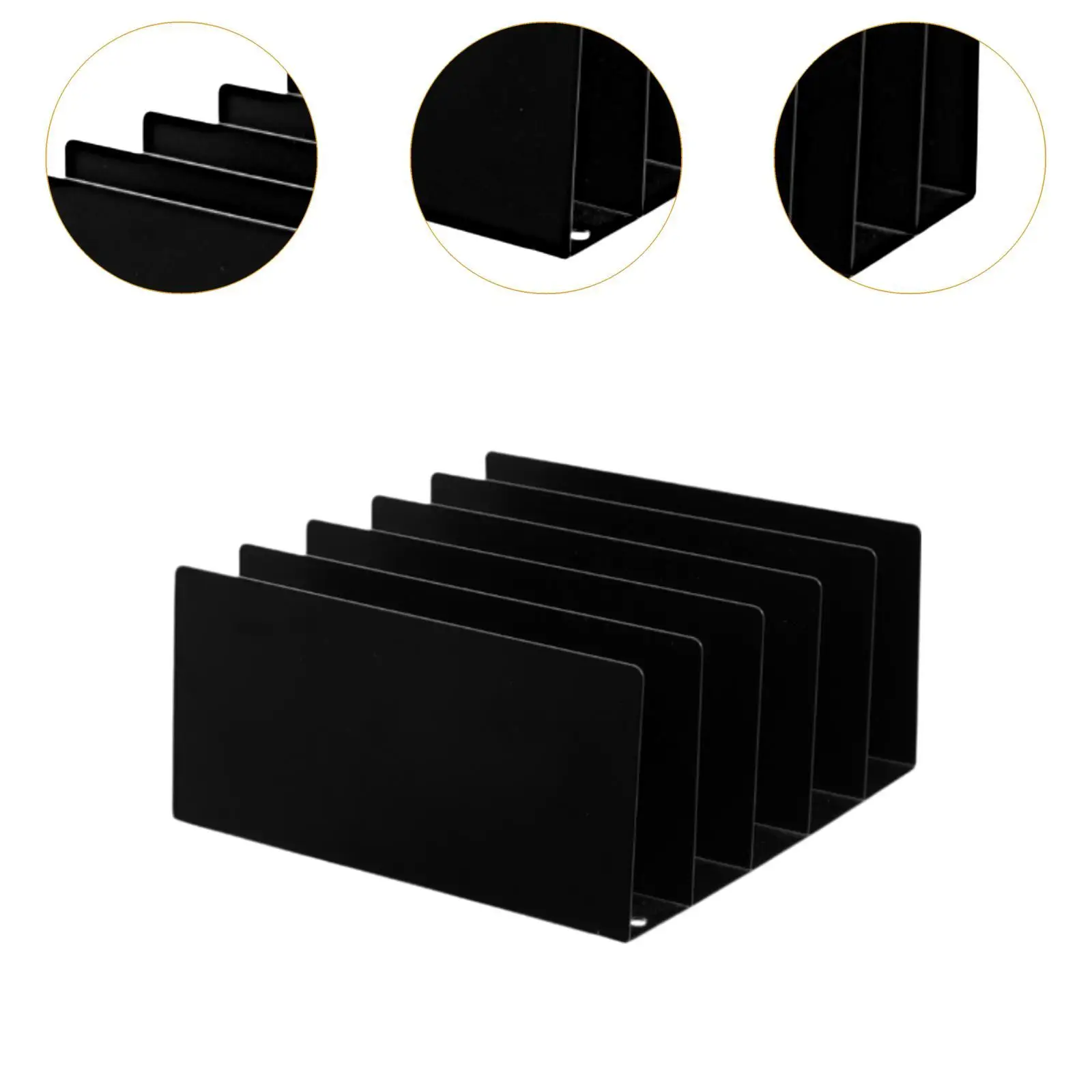 Desk File Organizer Organization 5 Sections Mail Sorter Desktop File Holder Letter Folder Rack for School Accessories