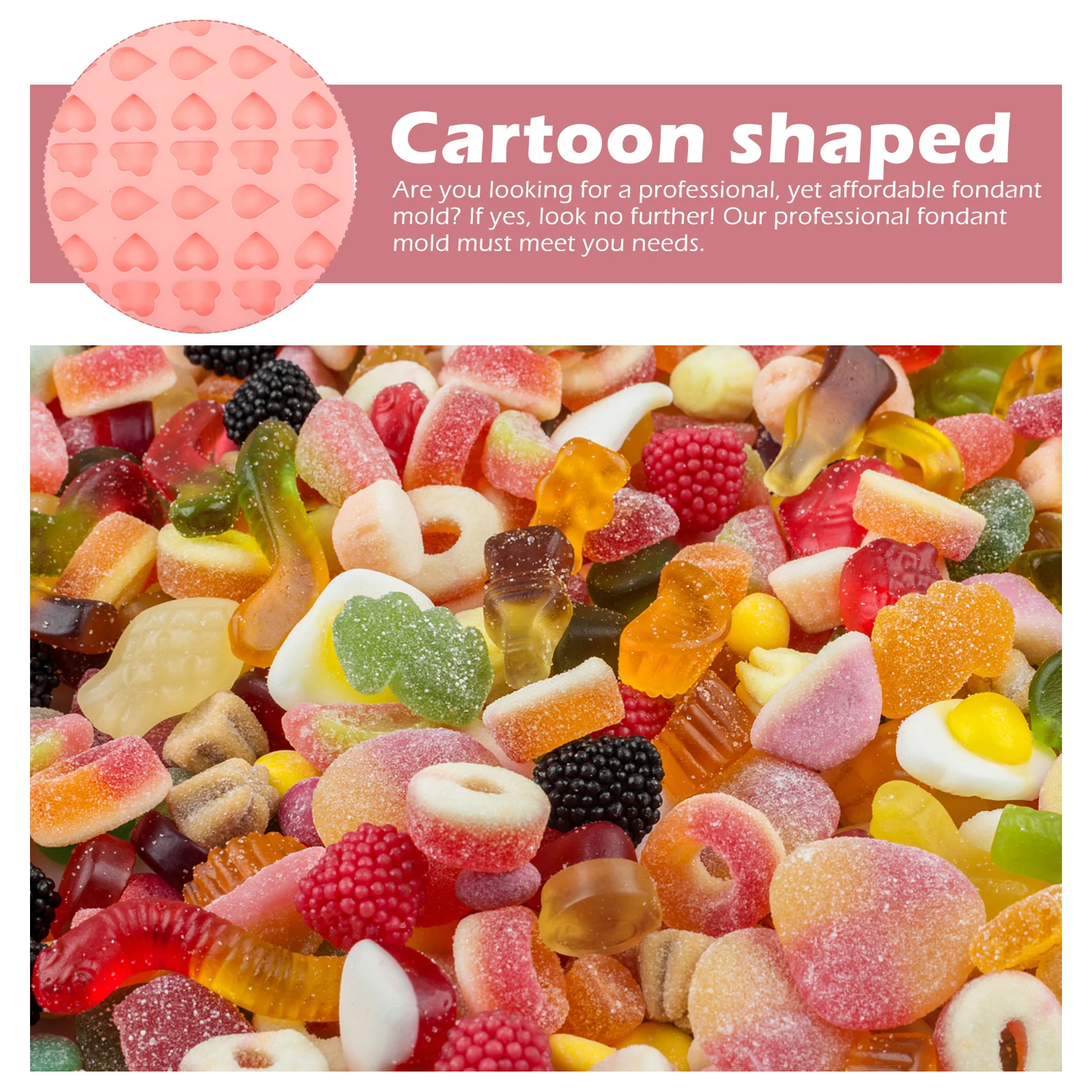 

3Pcs High Grade Silicone Fondant Molds Heat Resistant for Cake Chocolate Cookies Decoration DIY Baking Supplies