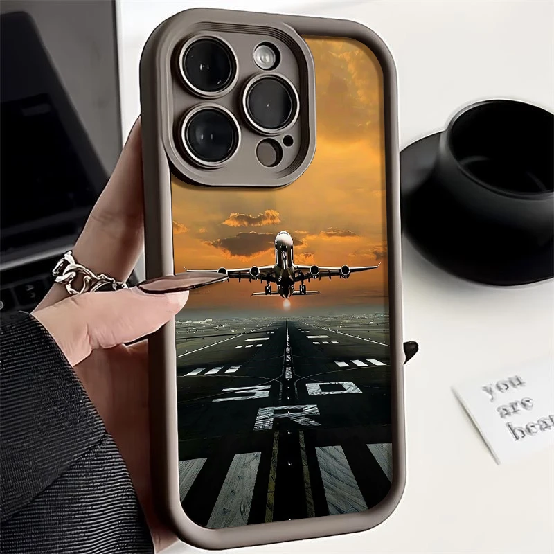 

Чехол для телефона с принтом супер самолета для iPhone 17, чехол для iPhone 17, 16, 15, 14, 13, 12, Pro Max 16 Plus 16e 11, противоударный мягкий чехол