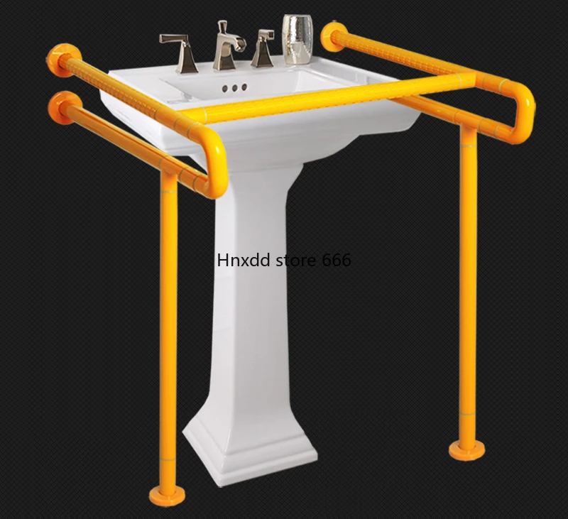 Enhanced barrier-free handrail urinal disabled washbasin