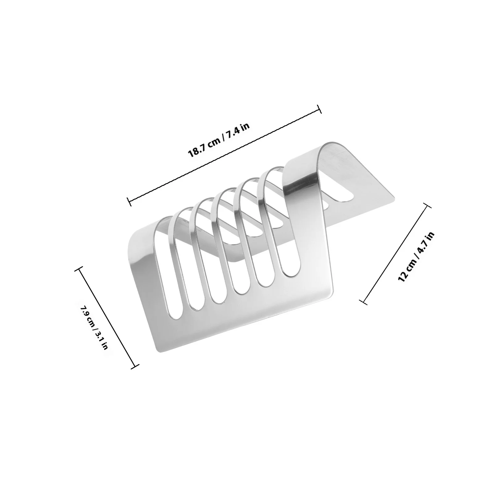 Haushalt Edelstahl Toast Rack Brot Halter Glatte Bogen Form Küche Zubehör für Den Täglichen Gebrauch Frühstück Party