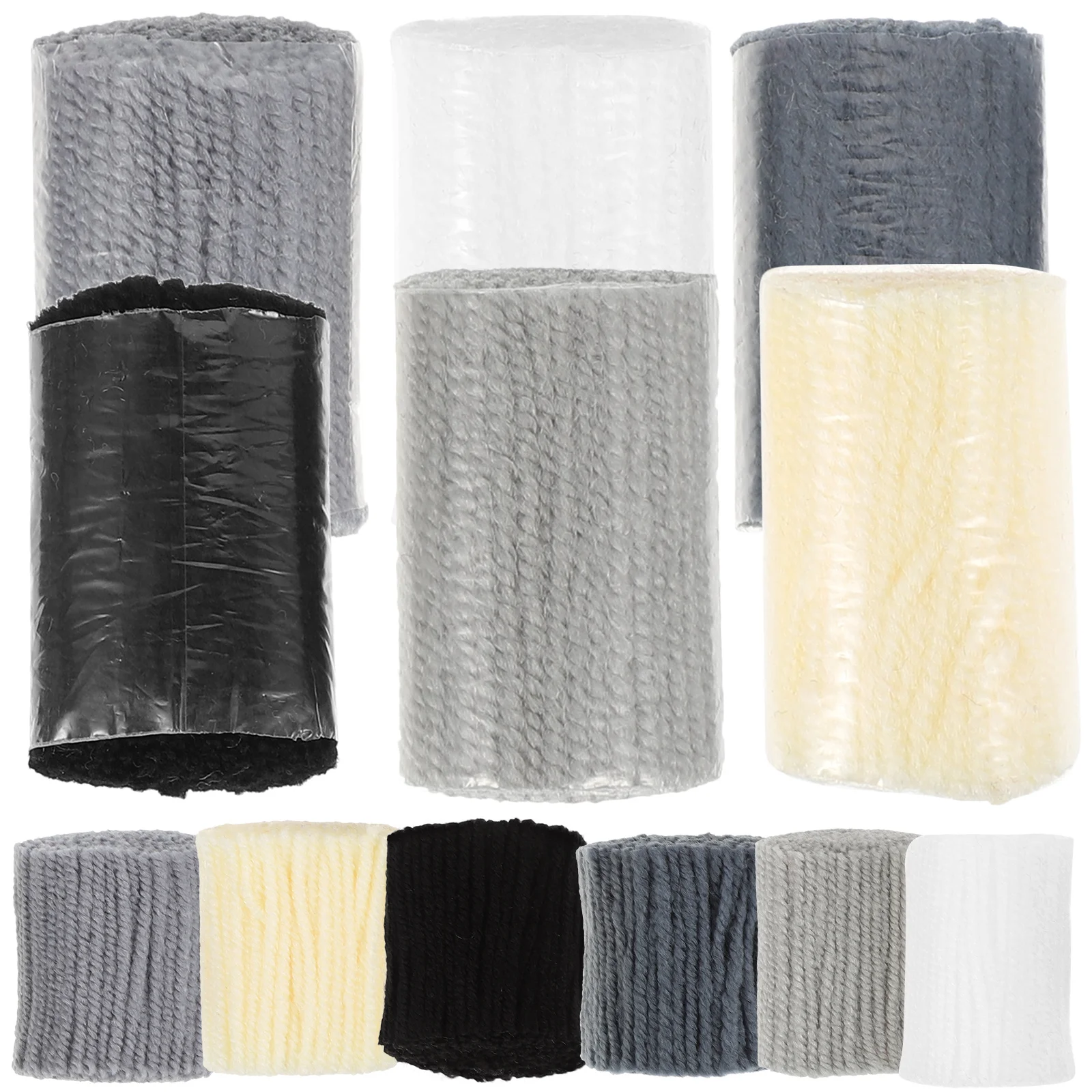

12pcs Tufting Yarn Kits Acrylic Soft Colorful Wool for Diy Rug Making Latch Hook Blanket Pillows Crochet Craft Project Home