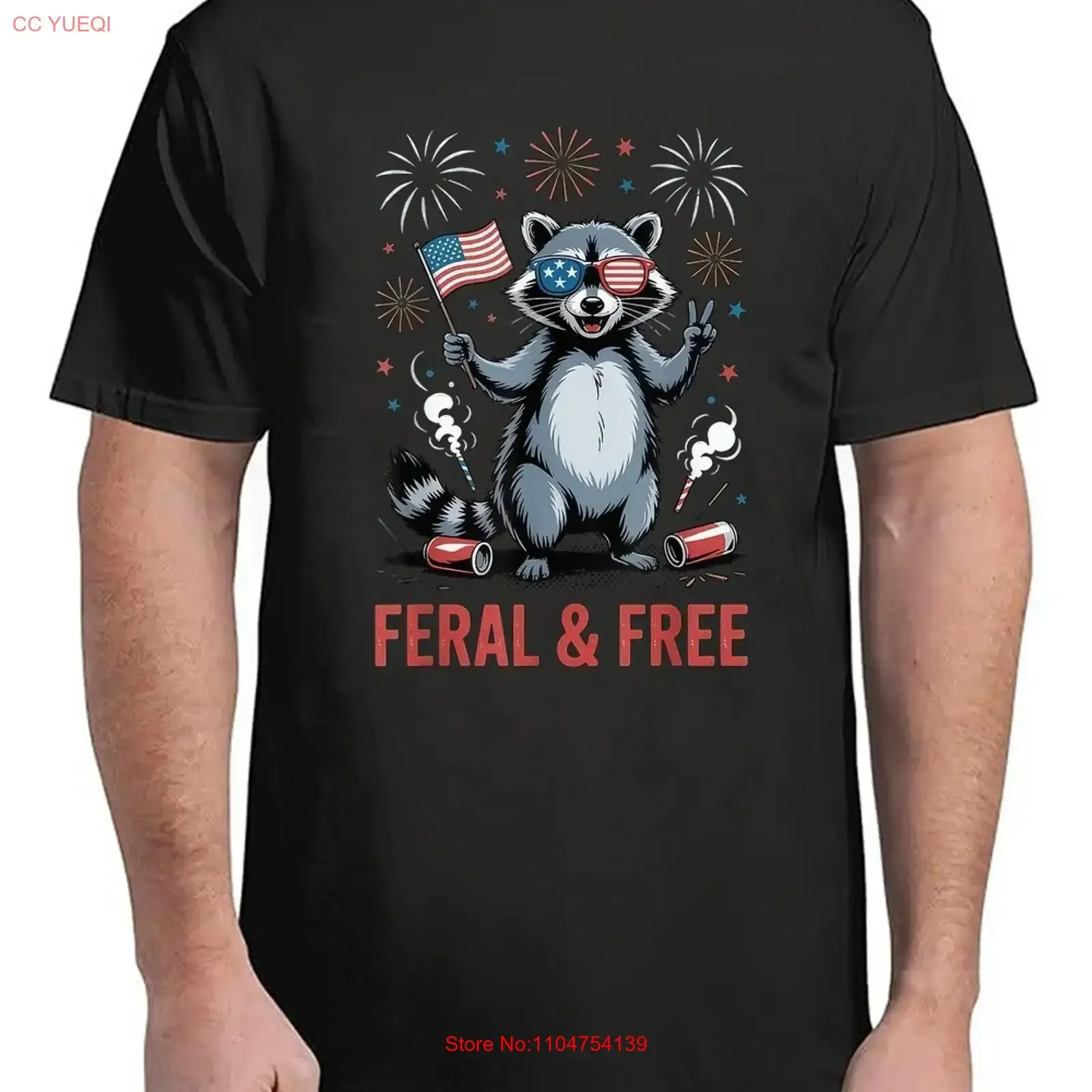 Feral Free 4th July For Adult S 4XL T Shirt vintage Washed Unisex graphic Stretched fashion Comfortable Breathable Stylish