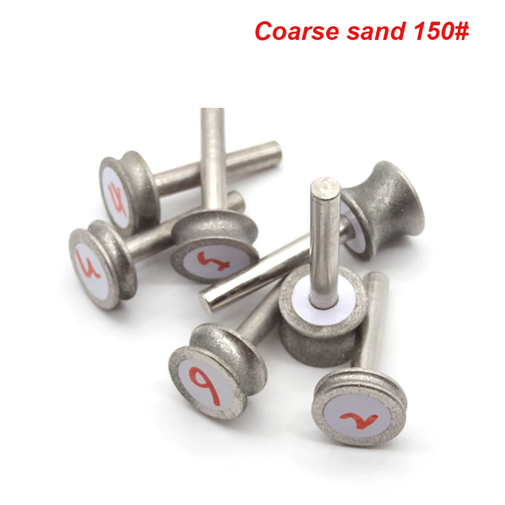Imagem -03 - Abrasivo Roda Moagem Cabeça 212 mm Côncavo Diamante Arco de Vidro Chanfro Grinding Edge Chanfro Polimento Ferramenta mm Shank