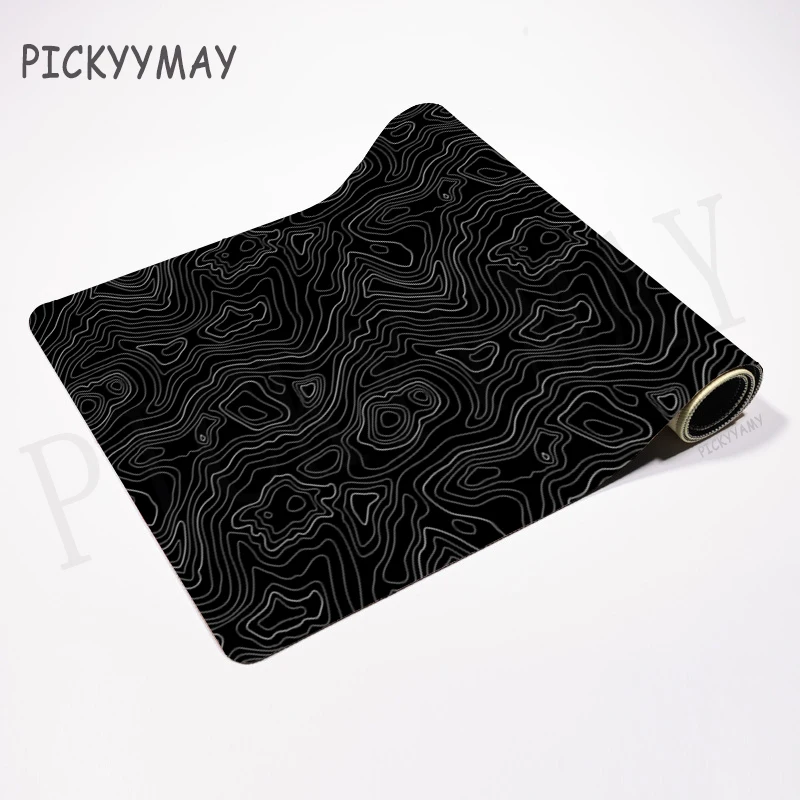 Black And White 80x30cm XXL Lock Edge Mousepads Large Gaming Mousepad Keyboard Mats Mouse Mat Beast Desk Pad For Gift Mouse Pads