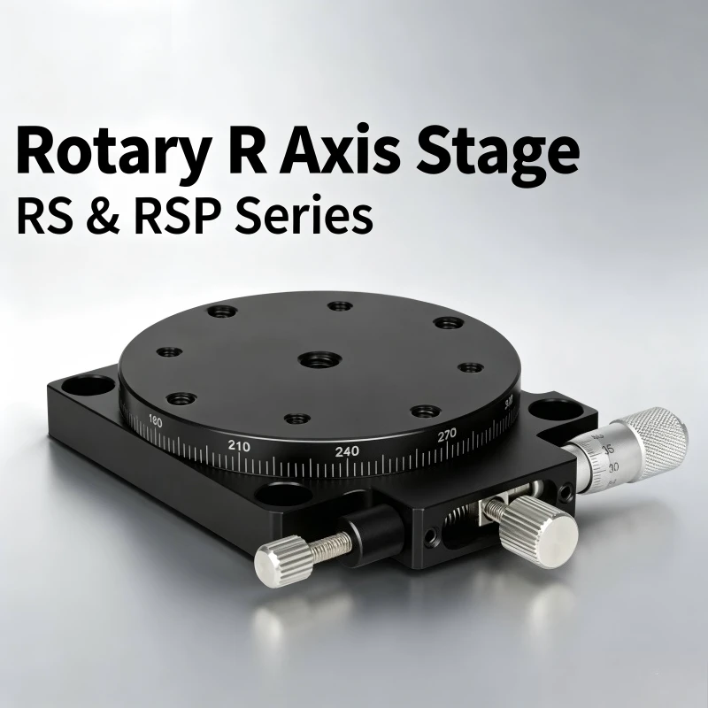 R Axis Rotary Platform RSP40 RSP60 Manual Precision Indexing Plate Micro Adjust Optical Rotary Stage
