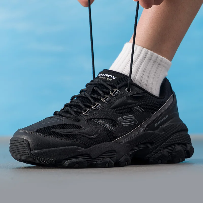 Skechers Men's Shoes Original Lightweight Fashion Wear-Resistant Non-Slip New Fitness Training Outdoor Sports Casual Shoes 237121-Bbk-2
