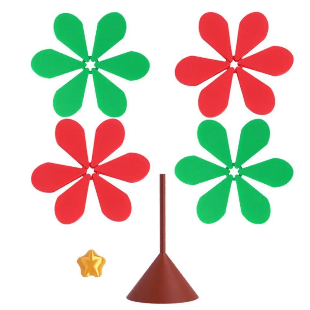 Holiday Kitchenware Holiday Kitchen Decor Festive Christmas Tree Silicone Trivets with Stand Suction Cups for Kitchen for Dining