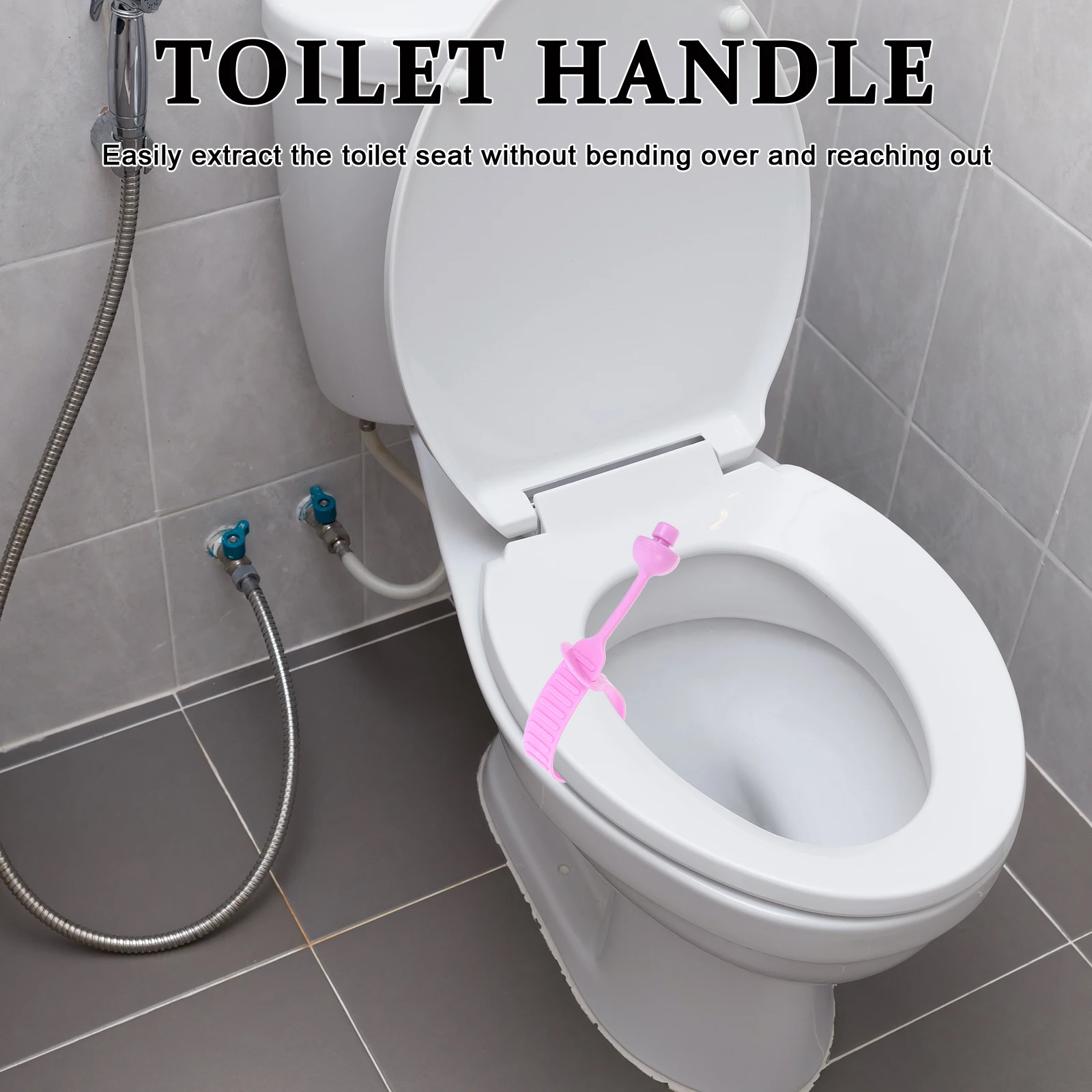 

4pcs Silicone Handle Universal Tool No-Touch Comfort Grip Adjustable Lid Holder Bathroom Accessory For Home Hotel