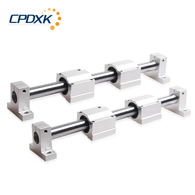 

Linear Rail 12mm Linear Shaft + Linear Bearing Housing SCS12UU + Linear Rail Clamp SK12 for DIY CNC Routers Mills Lathes