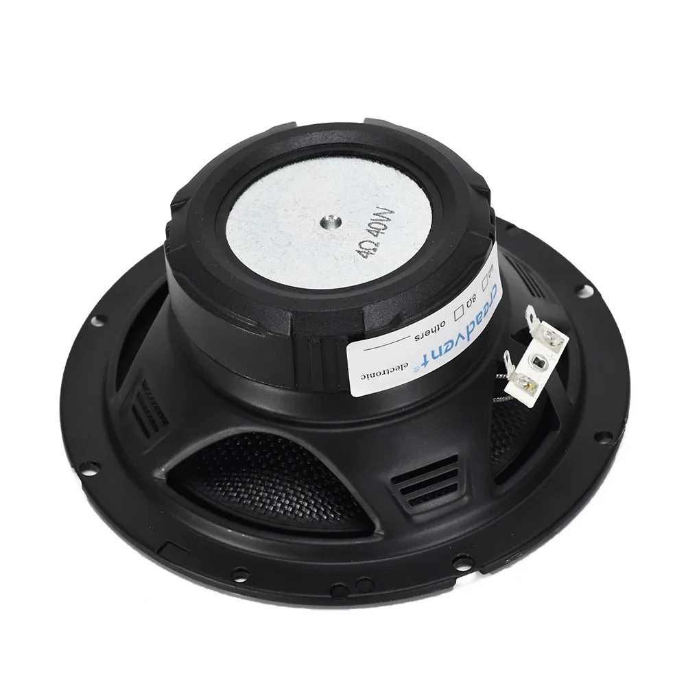 Creadvent 6.5 Inch Bullet Midrange Bass Speaker Woofer 4/8ohm 30/40W  Home Theater DIY HiFi Audio Fiber Diaphragm Loudspeaker