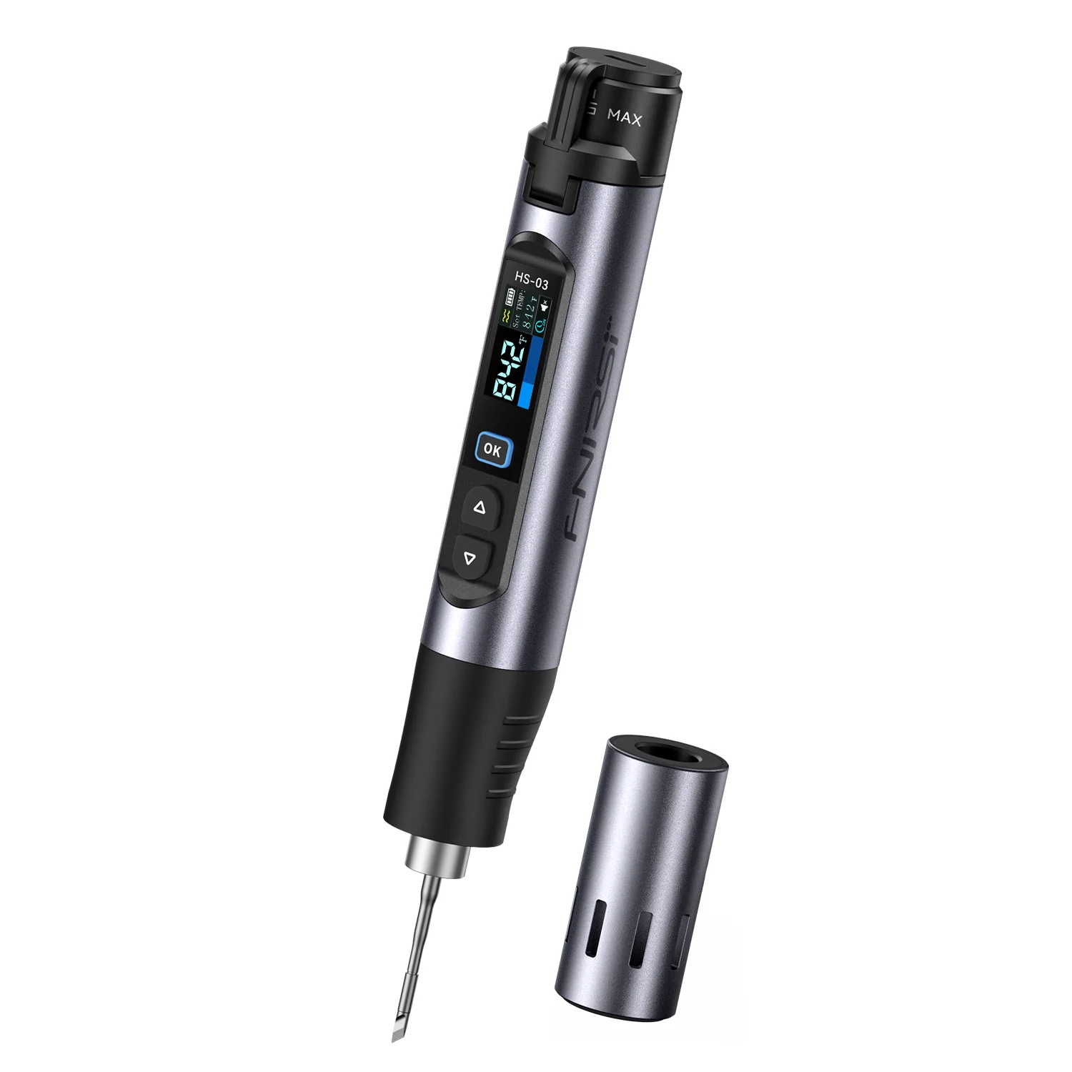 FNIRSI HS-03 Ulepszona lutownica 100-450 ℃ Regulowana Temperatura Lutownica Elektryczna 10W Przenośne Narzędzie Naprawcze do Majsterkowania — 2