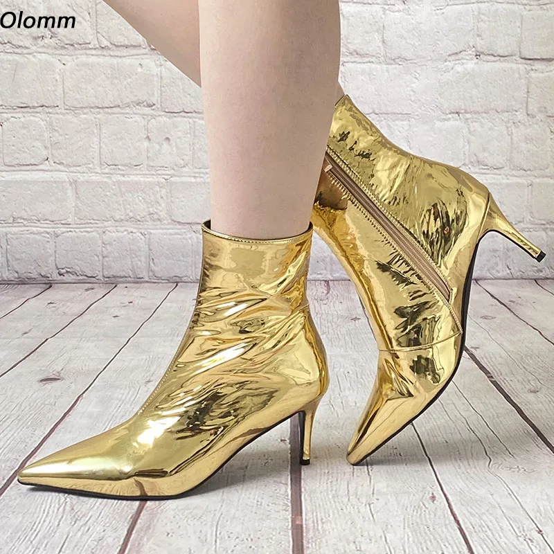 נשים olomm חורף מגפיים 7.5 קרסול ס 