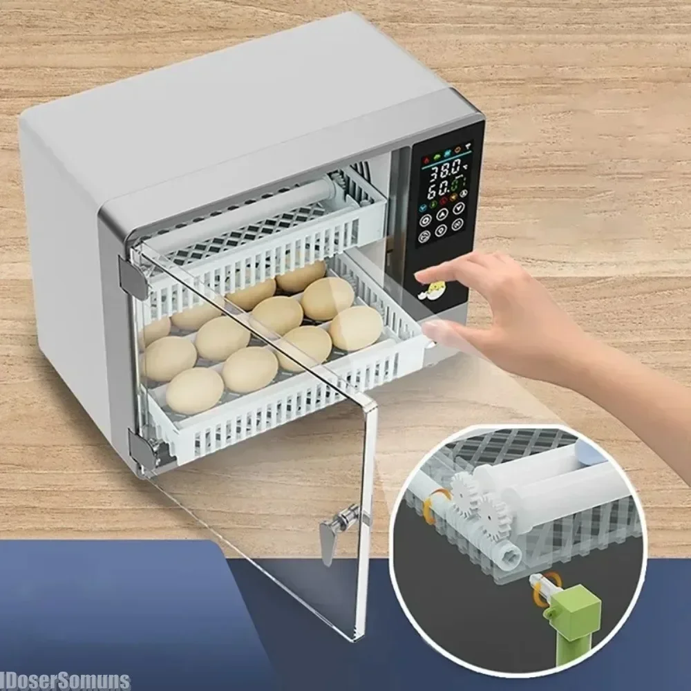 24 Egg Incubator Full Automatic  Temperature Control Farm Hatchery Machine Chicken Duck Quail Bird Brooder Eggs Incubator Touch