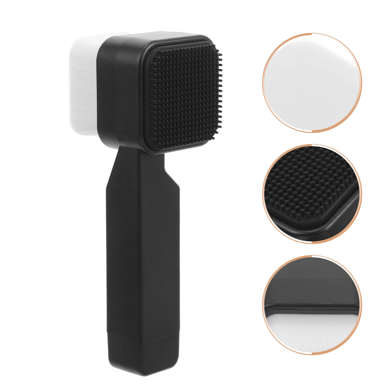 Spazzola per il viso in silicone Design a doppia faccia per una pulizia profonda Strumento per il lavaggio del viso esfoliante Detergente ringiovanente per la struttura della pelle