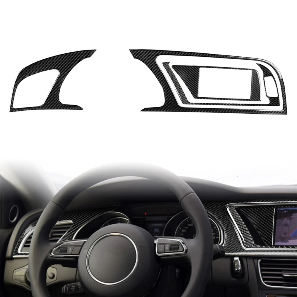 4Pcs Car Interior Instrument Panel Cluster Meter Dashboard Decoration Trim For Audi A5 RS5 S5 LHD Only