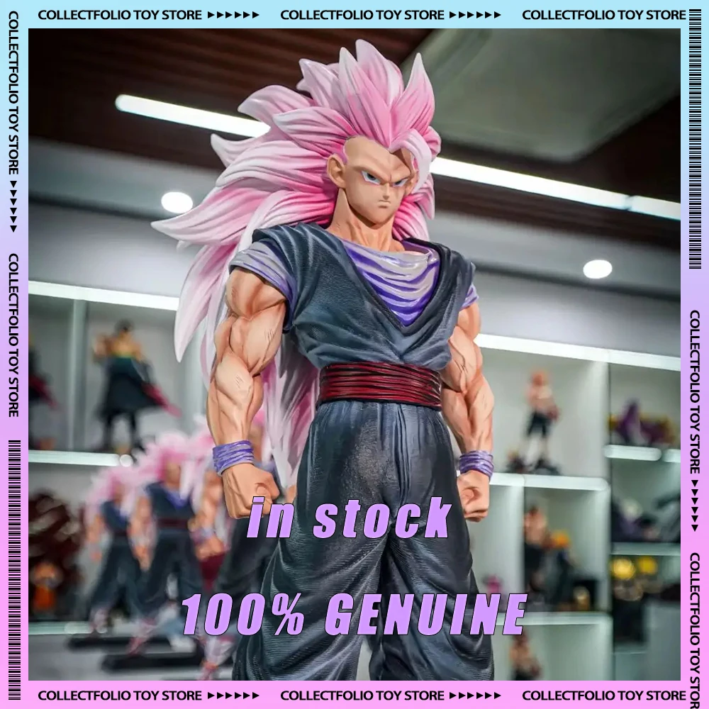 

IN STOCK JT Toys 34cm Dragon Ball Anime Figure Son Goku Figurine Ssj3 Goku Figurine Super Saiyan 3 Figures PVC Statue Model Gift