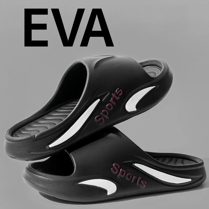 

Новинка 2023 года, летние мужские уличные модные спортивные тапочки, домашние нескользящие, устойчивые к запаху, мягкие, как наступай на хлопок