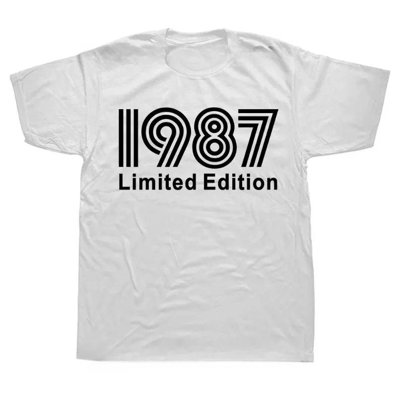 Made in 1987 37th Cassette Tape Vintage T Shirts Graphic Cotton Streetwear Short Sleeve Birthday Gifts T-shirt Mens Clothing