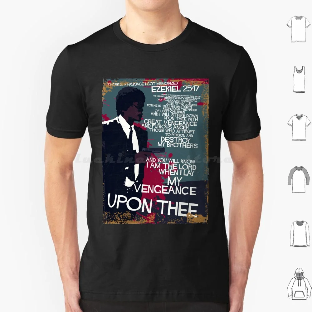 Ezekiel 25 : 17 T Shirt Cotton Men Women DIY Print 90s Nineties Ezekiel 2517 Ezekiel 25 17 Samuel Winnfield Say What Again