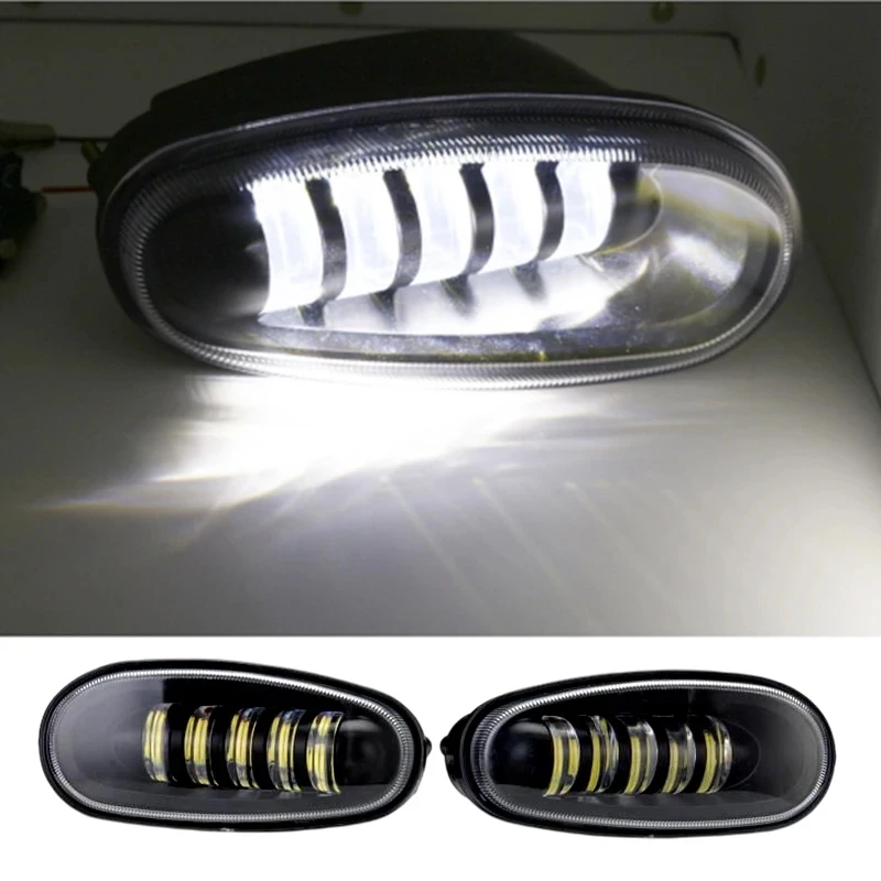 

2PCS Car LED DRL Fog Light Assembly Headlight LED 5 lenses Fog Driving Lamp for Daewoo Chevrolet lanos sens