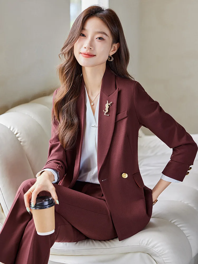 

Elegant professional women's suit for autumn and winter2025New stylish goddess-style slim-fit blazer for commuting
