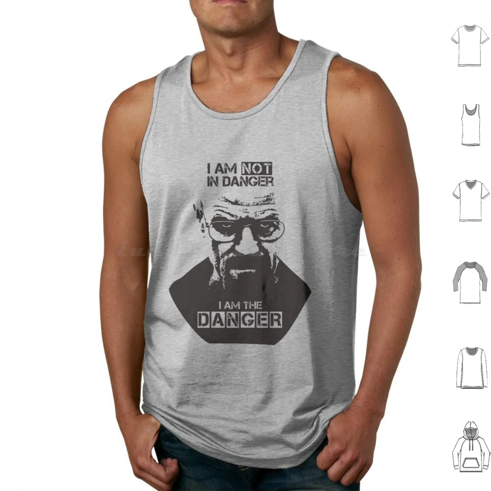 Breking Bad Tank Tops Vest Sleeveless Walter White Heisenberg I Am The Danger Netflix Netflix Original Tv Series