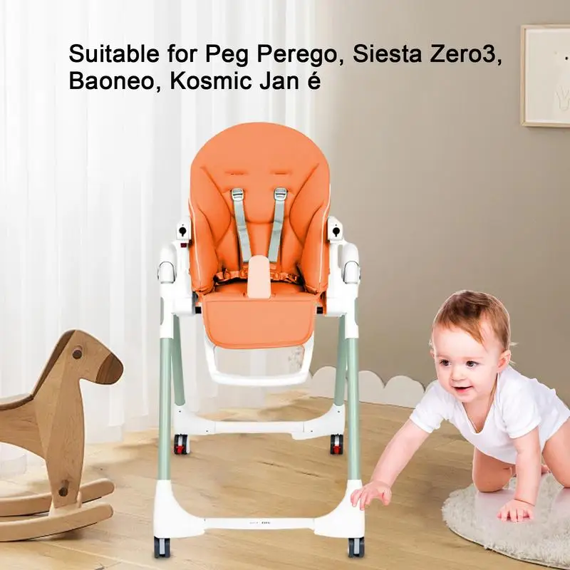 PU Couro Cadeira de Jantar Capa, Baby Seat Cushion, Criança Seat Case para Peg Perego, Siesta, Zero3, Baoneo