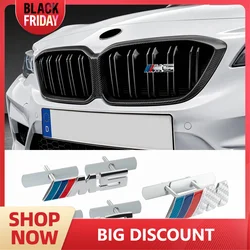 For BMW M Logo F48 Power E84 E83 F39 F10 F30 M3 M5 G11 G12 G07 G86 G80 G60 E60 E46 X1 X2 X3 X4 X5 Car Front Grille Badge Emblem