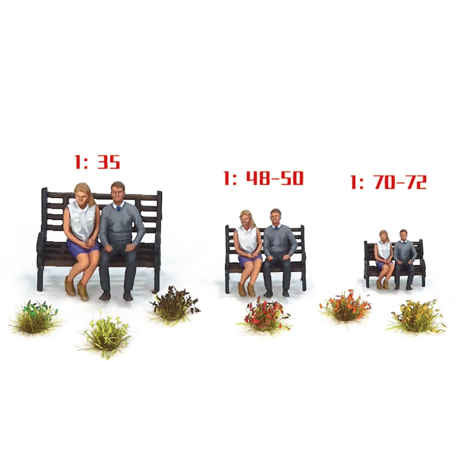 

Micro Landscape Grass Resin Static Grass Tuft Model Miniature Garden Kit for Architectural Model Grass