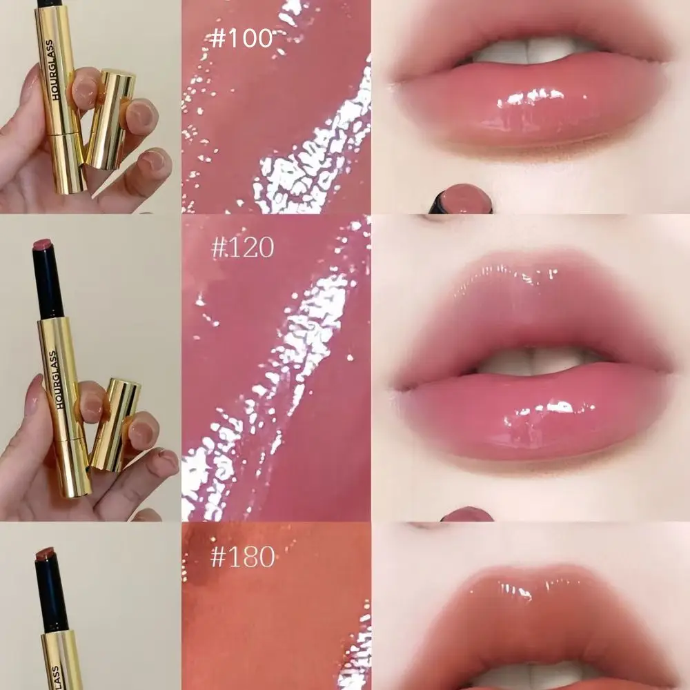 6 kleuren Zandloper Lippenstift Phantom Volumising Glanzende Balsem Kaneel Melk Thee Bruine Lipgloss Fleuren iemands Teint Make-up