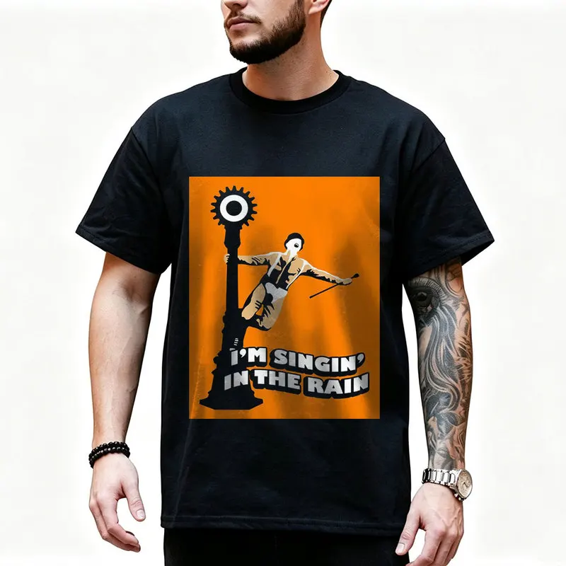 A Clockwork Orange Vintage 90s Graphic T‑Shirt 0907 Dystopian Movie Alex Droogs Print Short Sleeve Punk Gothic Streetwear Tees