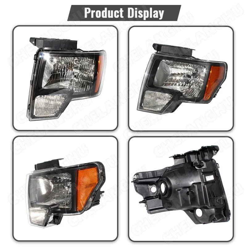 1Pc Left Side Front Headlight Lamp For Ford F150 2010 2011 2012 2013 2014 Headlight Without Bulbs FO2502289 DL3Z13008EC