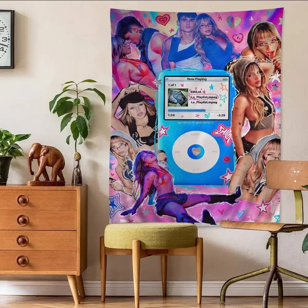 Emilia Mernes Singer Hanging Bohemian Tapestry Bohemian Wall Tapestries Mandala Kawaii Room Decor