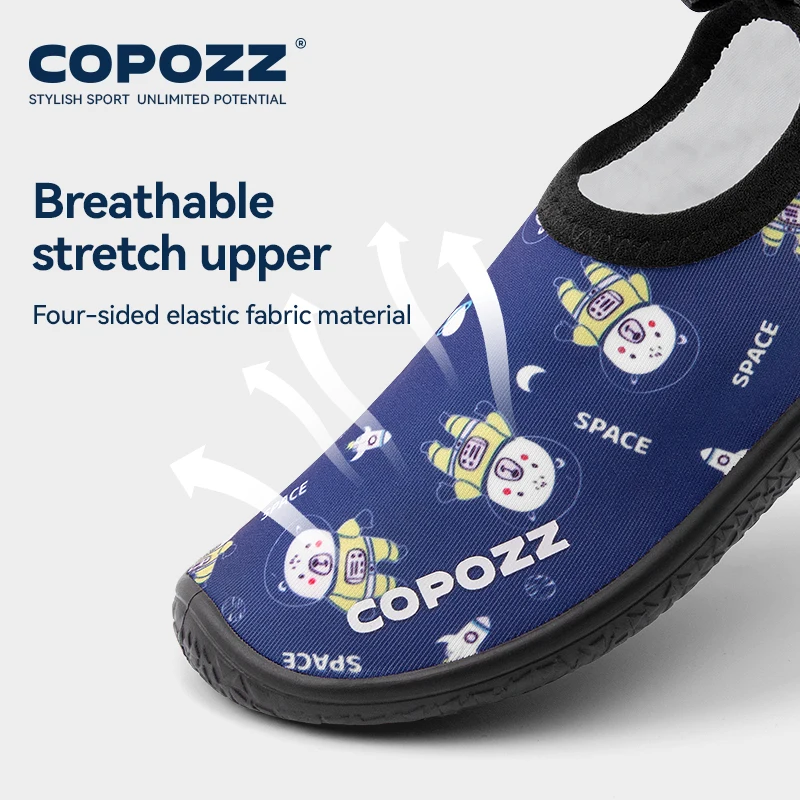 Copozz crianças sapatos de praia de água crianças sapatos de natação de secagem rápida aqua sapatos meninos meninas piso macio chinelo interior meias de natação