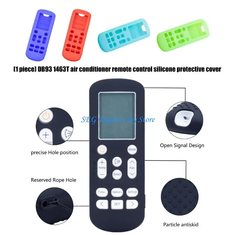 

U75B Shockproof Silicone Cover Designed For DB931463T DB9315882Q Air Conditioner Remote Control Protector Quality Cover