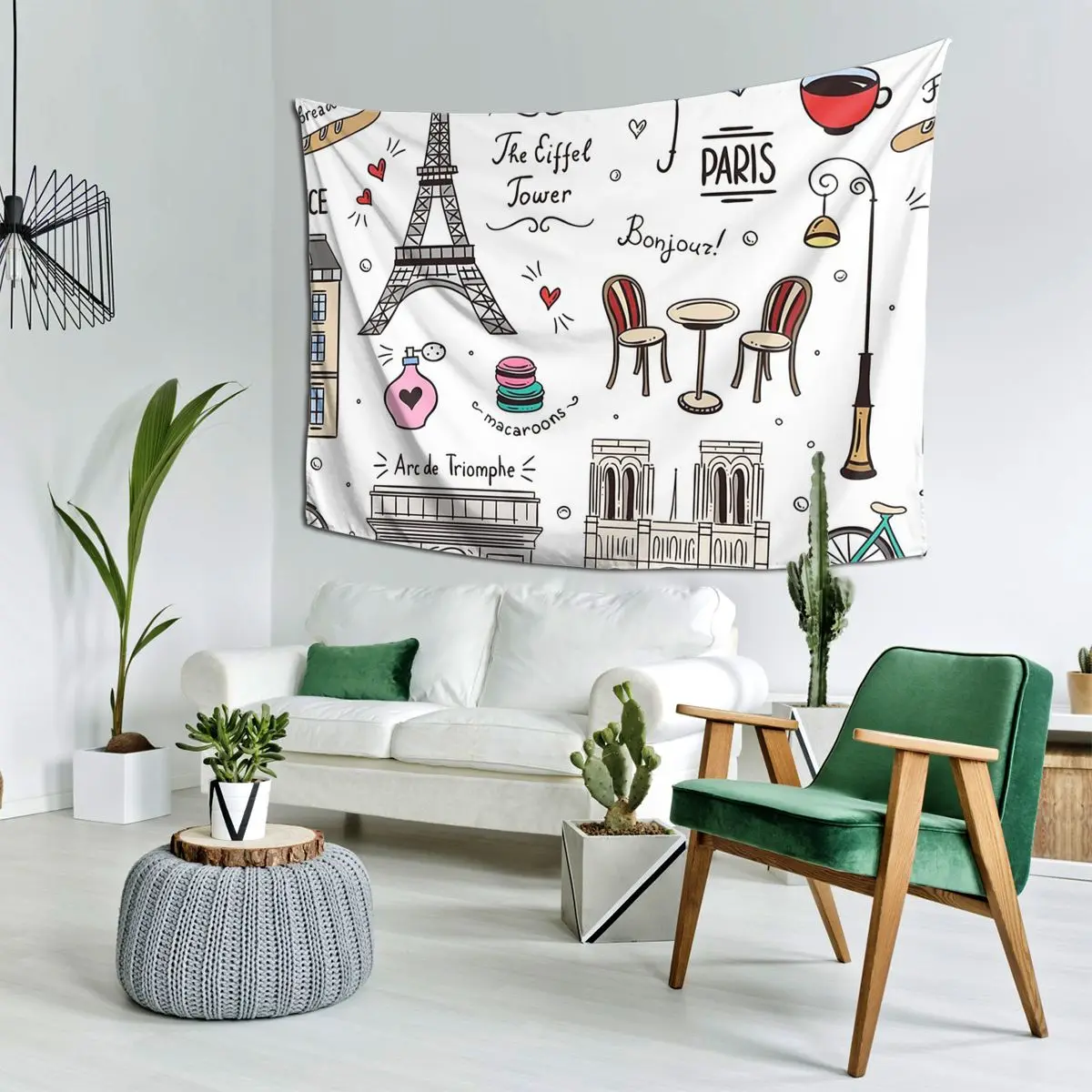

Париж узор цвета гобелен настенный эстетический гобелен для украшения дома для гостиной спальни