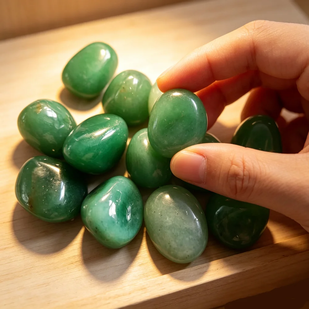 Grande pierre naturelle en cristal de quartz vert aventurine, pierre naturelle de guérison Reiki, décoration de la maison minorganisateur, 100g