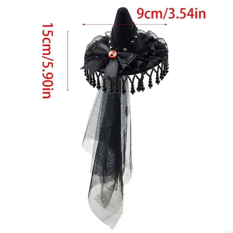 Steampunk Spitze Trim Haarnadel Elegante Süße Mesh Haar Clip Motorhaube Kopfschmuck Foto Requisiten Für Frauen Und Mädchen – Detail 6
