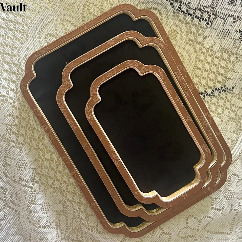 

Palace Jade Pearl Jewelry Display Tray – Velvet Storage for Bracelet, Beads, Photography Prop
