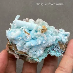 100% natural blue aragonite raw mineral specimen healing crystal