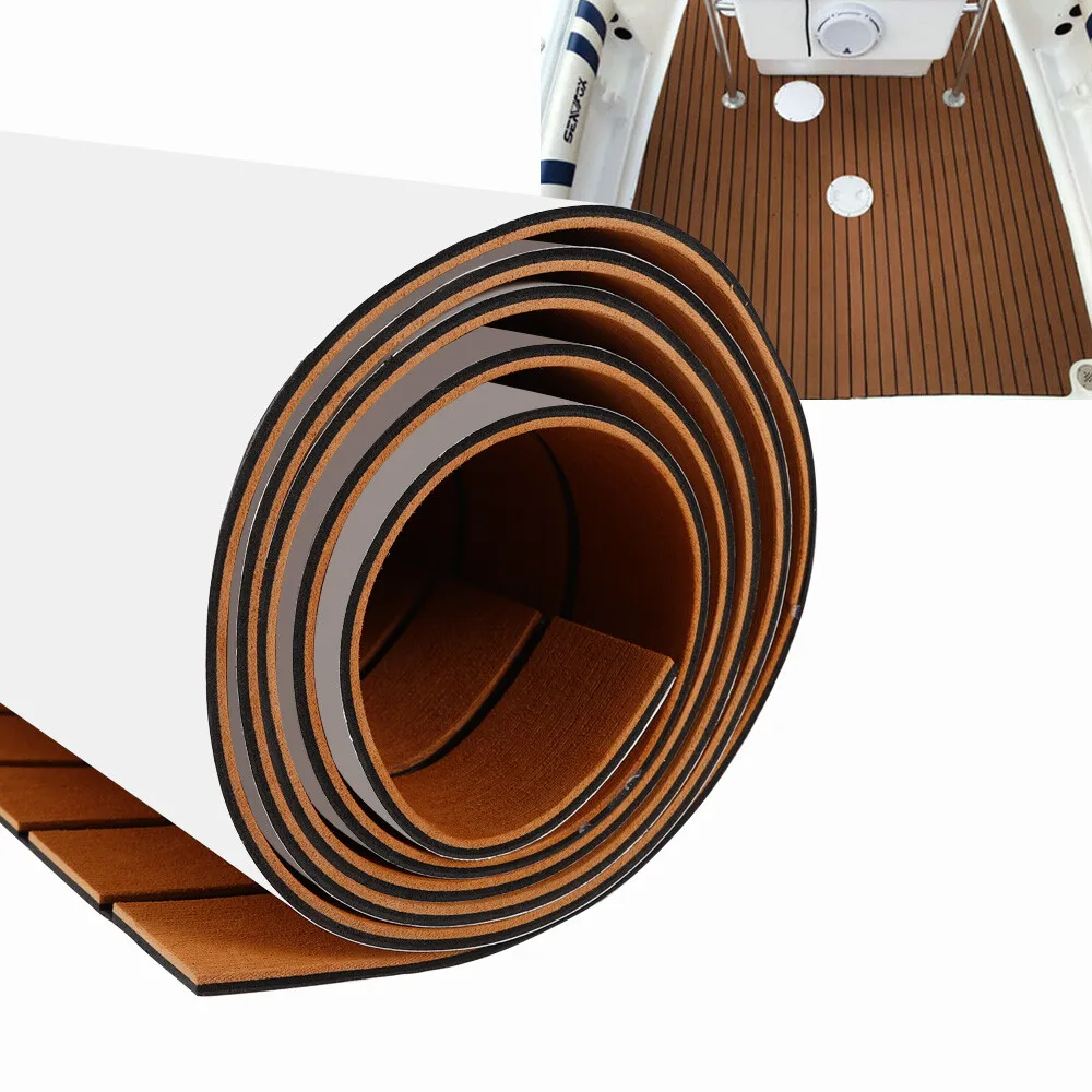 

Yacht Rv Boat Flooring Decking Sheet Pad EVA Foam Faux Teak Marine Mat For Boats And Yachts
