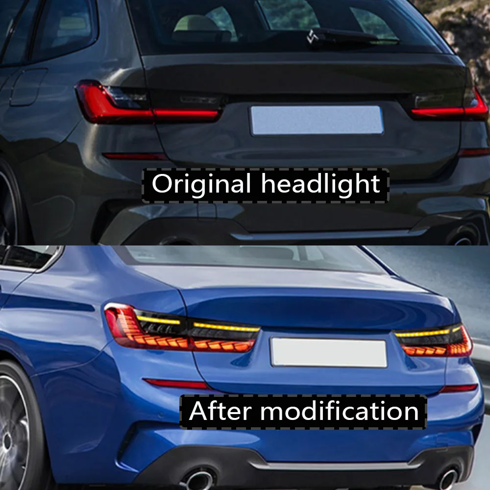 

Rear Lamps For BMW 3 Series G80 G20 G28 Taillight GTS 330i 340i Dragon-Scale DRL Dynamic LED Turn Signal Car Light Assembly
