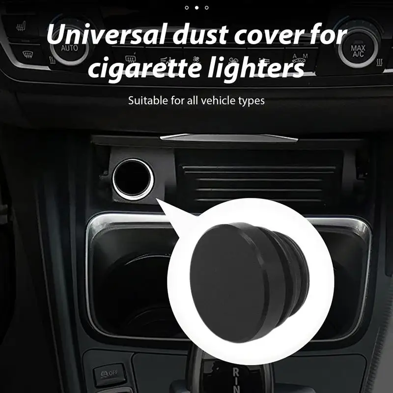 

Aluminum Alloy Car Cigarette Lighter Plug Cover Lighter Button Plugs Cap Dust Cover for Most Cars 12V Replacement Dustproof Plug